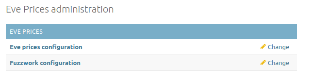admin panel view